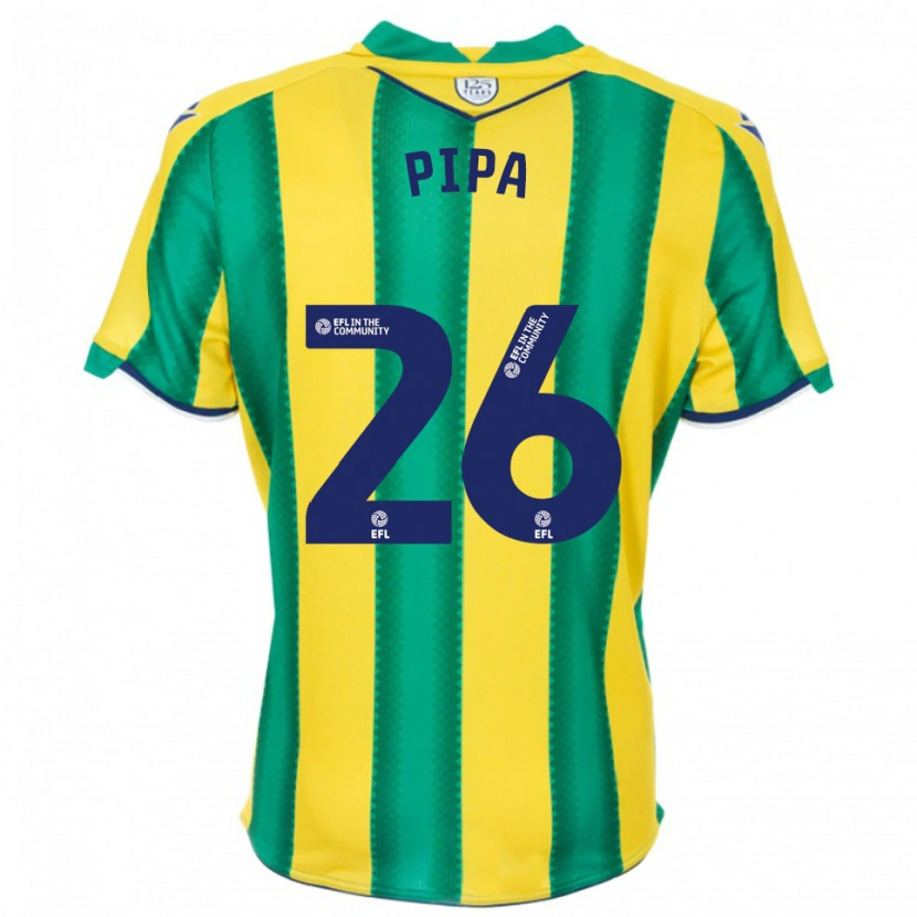 Danxen Damen Pipa #26 Gelb Grün Auswärtstrikot Trikot 2025/26 T-Shirt