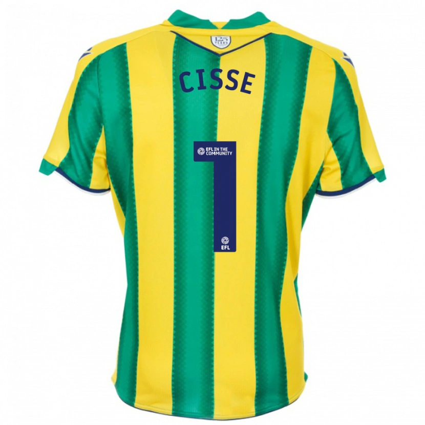 Danxen Damen Ben Cisse #1 Gelb Grün Auswärtstrikot Trikot 2025/26 T-Shirt