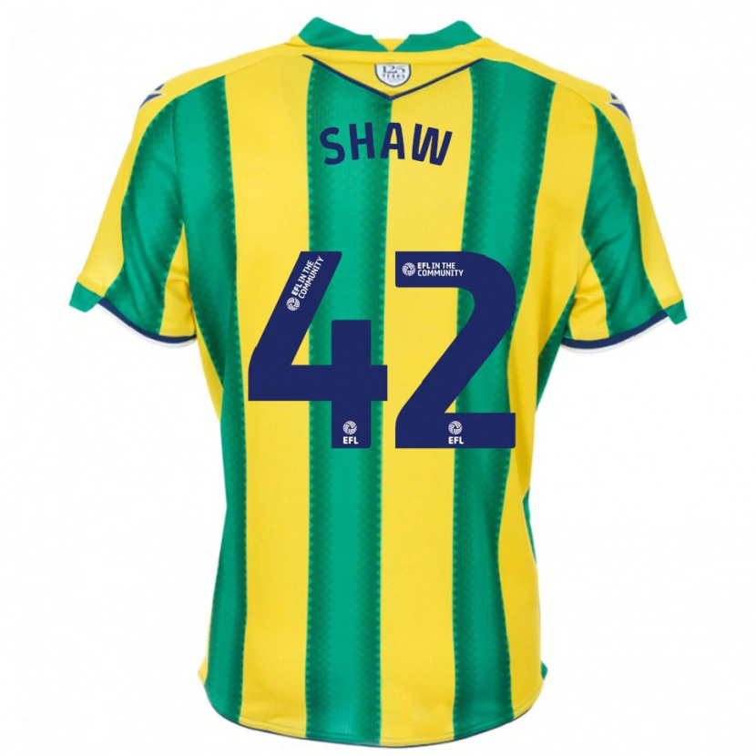 Danxen Damen Josh Shaw #42 Gelb Grün Auswärtstrikot Trikot 2025/26 T-Shirt