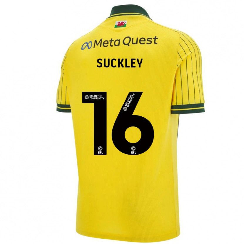 Danxen Damen Ava Suckley #16 Gelb Grün Auswärtstrikot Trikot 2025/26 T-Shirt