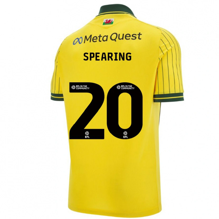 Danxen Damen Natasha Spearing #20 Gelb Grün Auswärtstrikot Trikot 2025/26 T-Shirt