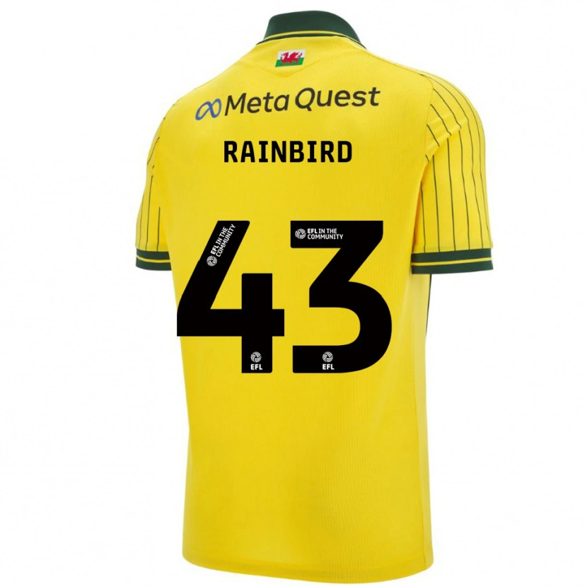 Danxen Damen James Rainbird #43 Gelb Grün Auswärtstrikot Trikot 2025/26 T-Shirt
