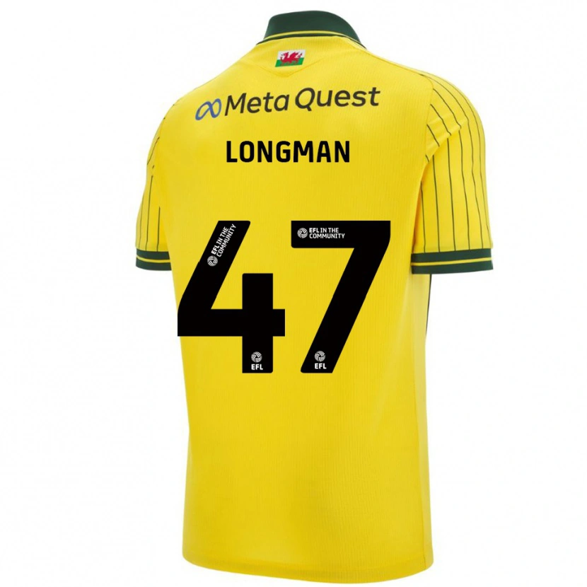 Danxen Damen Ryan Longman #47 Gelb Grün Auswärtstrikot Trikot 2025/26 T-Shirt