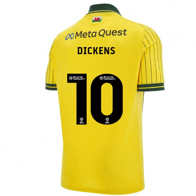 Danxen Damen Tj Dickens #10 Gelb Grün Auswärtstrikot Trikot 2025/26 T-Shirt