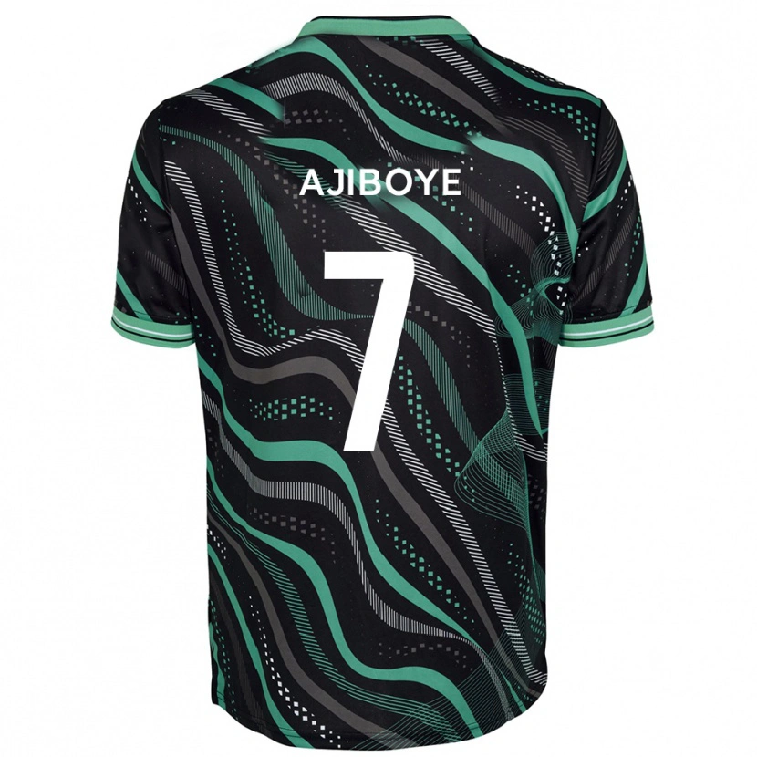 Danxen Damen David Ajiboye #7 Schwarz Grün Auswärtstrikot Trikot 2025/26 T-Shirt
