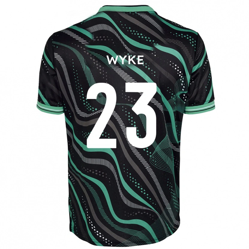 Danxen Damen Charlie Wyke #23 Schwarz Grün Auswärtstrikot Trikot 2025/26 T-Shirt