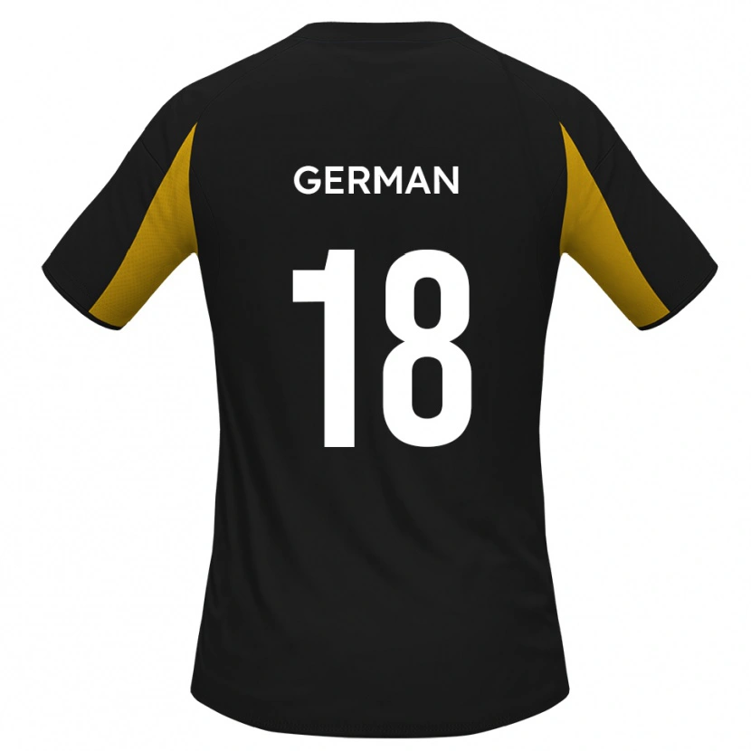 Danxen Damen Owen German #18 Schwarz Gelb Auswärtstrikot Trikot 2025/26 T-Shirt