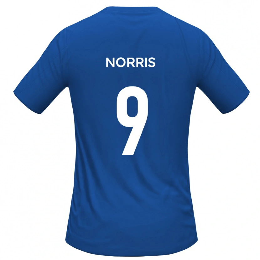 Danxen Damen Luke Norris #9 Himmelblau Auswärtstrikot Trikot 2025/26 T-Shirt