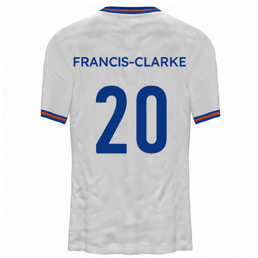 Danxen Damen Aidan Francis-Clarke #20 Weiß Blau Auswärtstrikot Trikot 2025/26 T-Shirt
