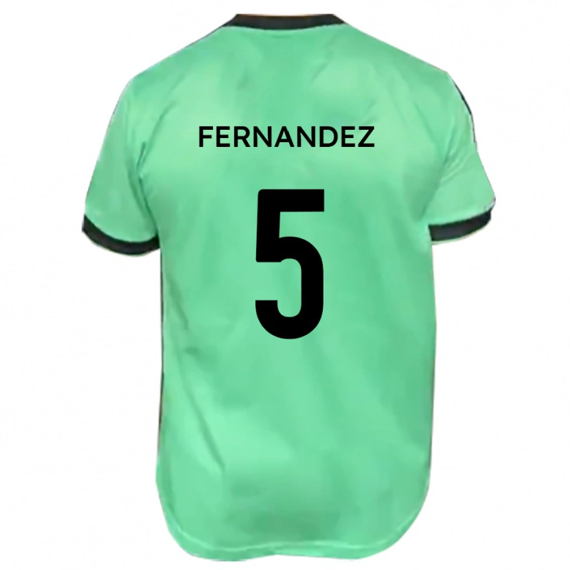 Danxen Damen Luis Fernandez #5 Türkis Schwarz Auswärtstrikot Trikot 2025/26 T-Shirt