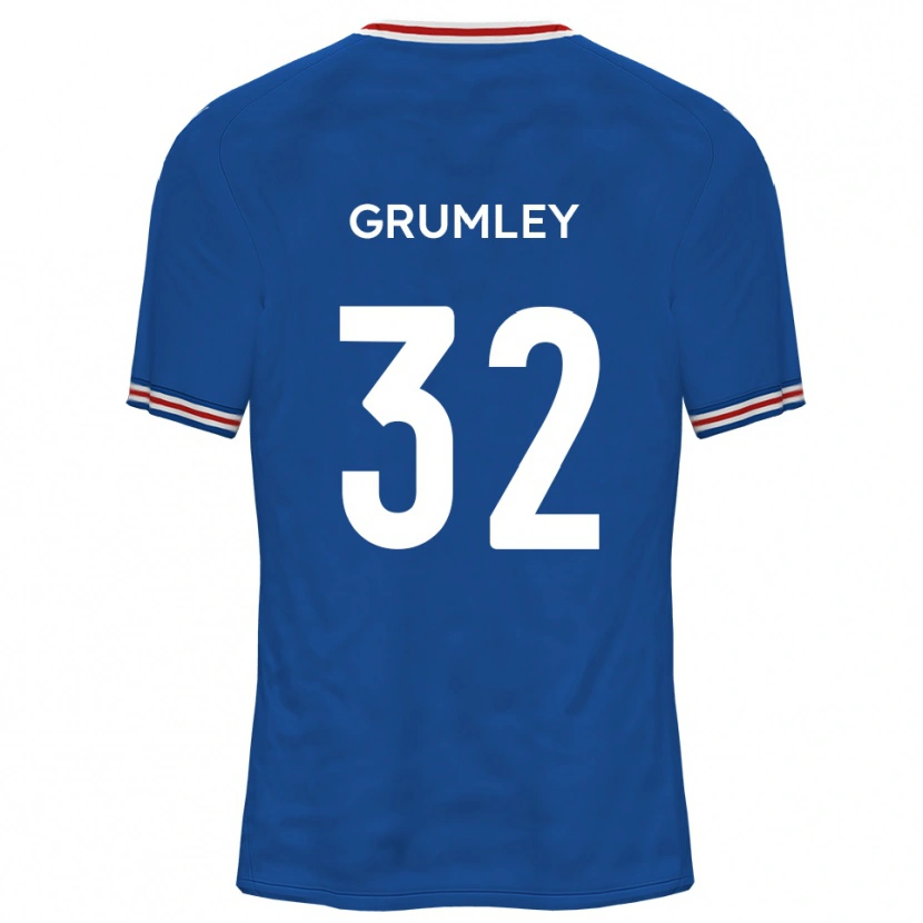Danxen Damen George Grumley #32 Dodger Blau Auswärtstrikot Trikot 2025/26 T-Shirt