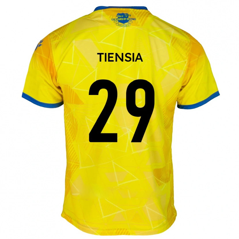 Danxen Damen Junior Tiensia #29 Gelb Blau Auswärtstrikot Trikot 2025/26 T-Shirt