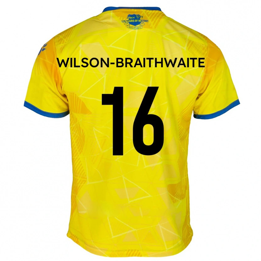 Danxen Damen Makai Wilson-Braithwaite #16 Gelb Blau Auswärtstrikot Trikot 2025/26 T-Shirt