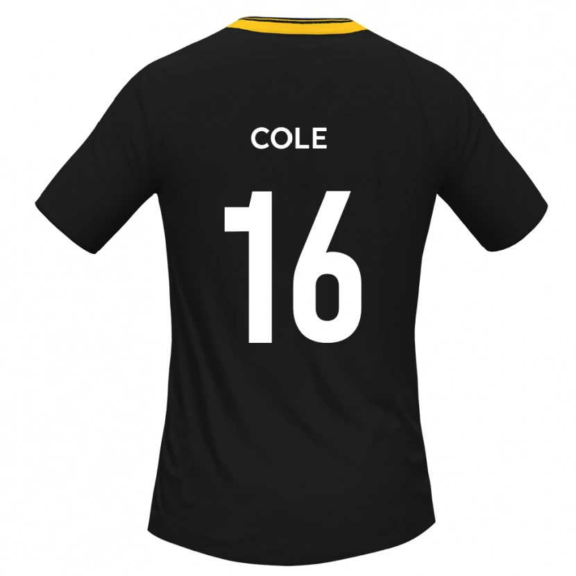 Danxen Damen Harry Cole #16 Schwarz Gelb Auswärtstrikot Trikot 2025/26 T-Shirt