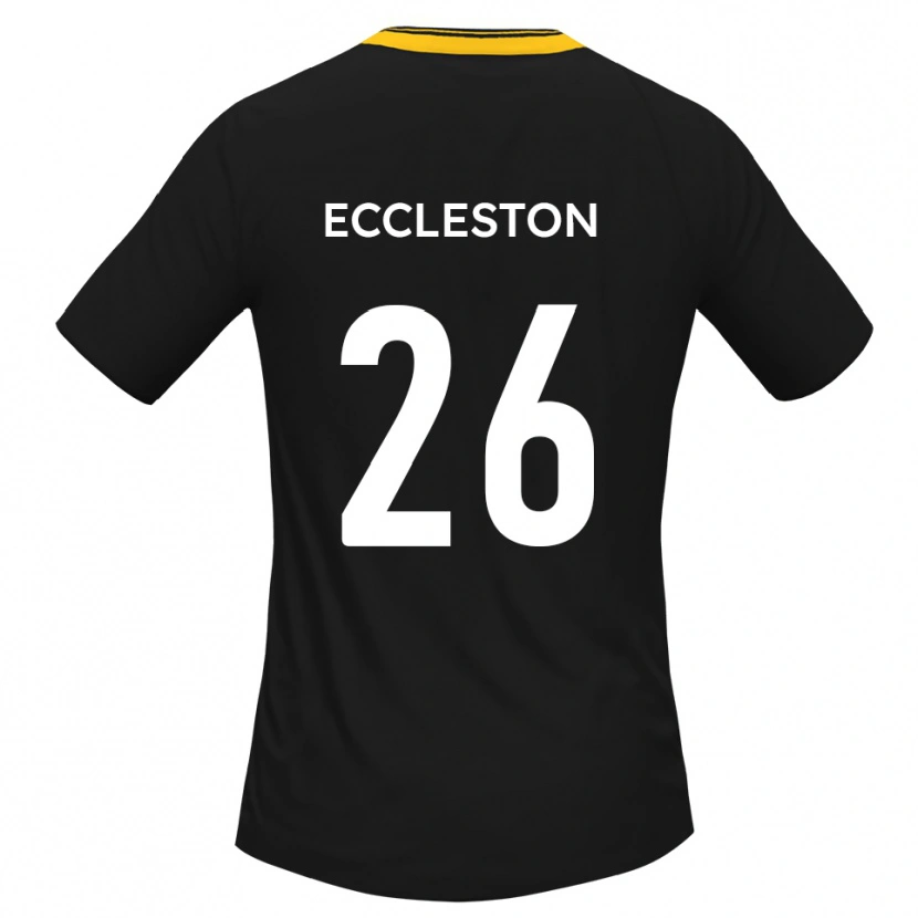 Danxen Damen Junior Eccleston #26 Schwarz Gelb Auswärtstrikot Trikot 2025/26 T-Shirt