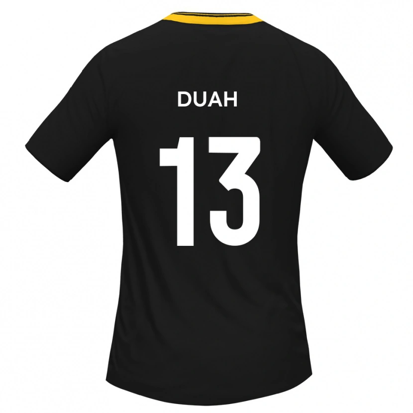 Danxen Damen Enos Duah #13 Schwarz Gelb Auswärtstrikot Trikot 2025/26 T-Shirt