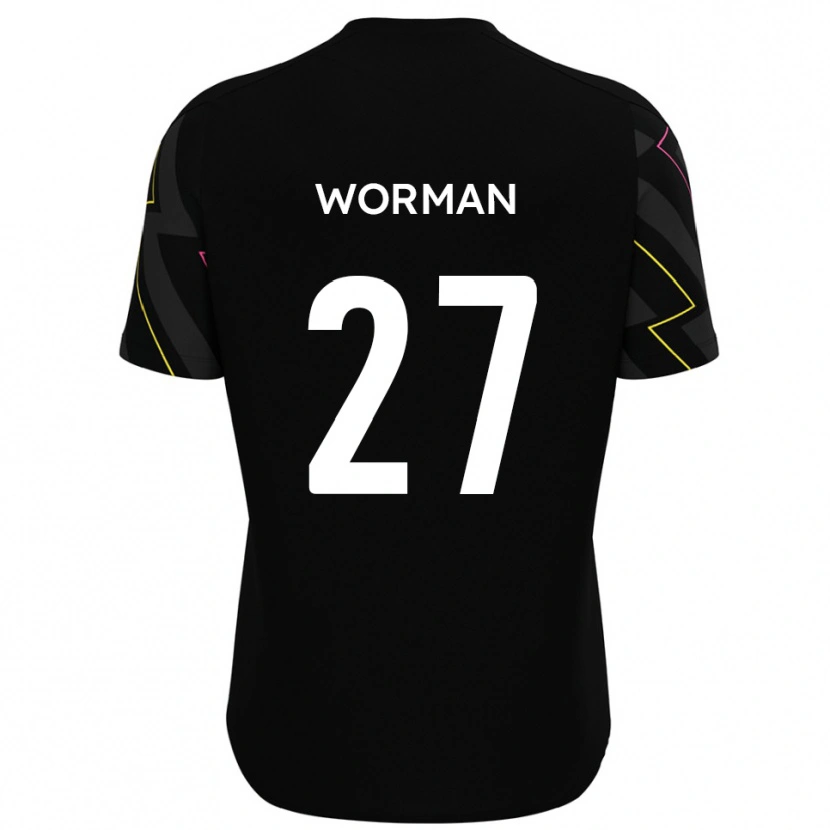 Danxen Damen Ben Worman #27 Schwarz Grau Auswärtstrikot Trikot 2025/26 T-Shirt