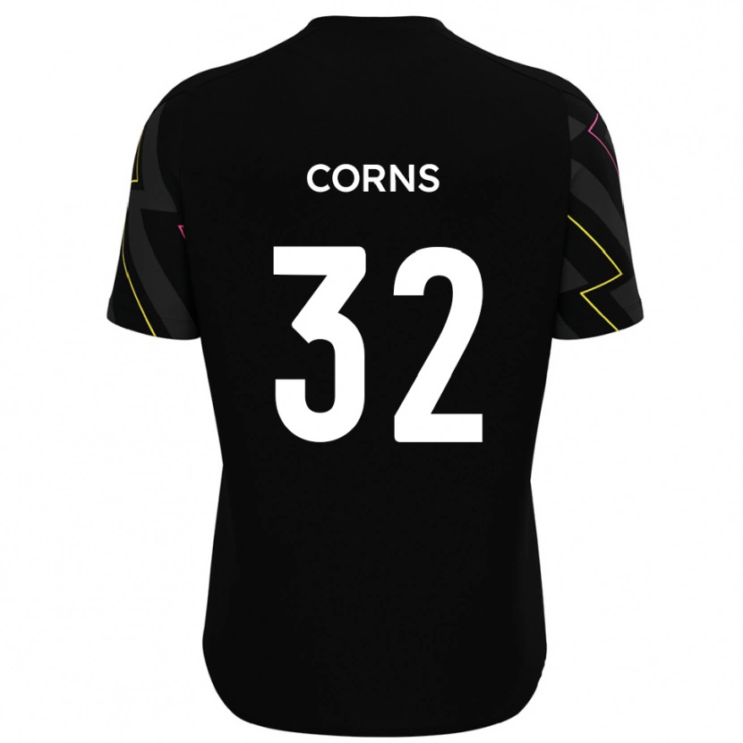 Danxen Damen Billy Corns #32 Schwarz Grau Auswärtstrikot Trikot 2025/26 T-Shirt