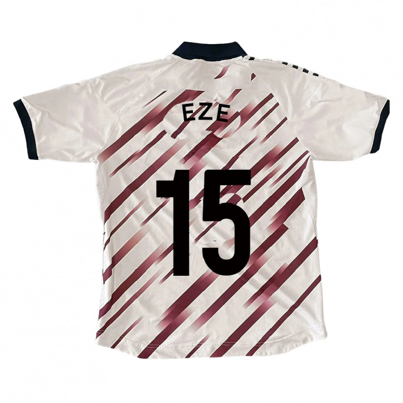 Danxen Damen Dubem Eze #15 Weiß Rot Auswärtstrikot Trikot 2025/26 T-Shirt