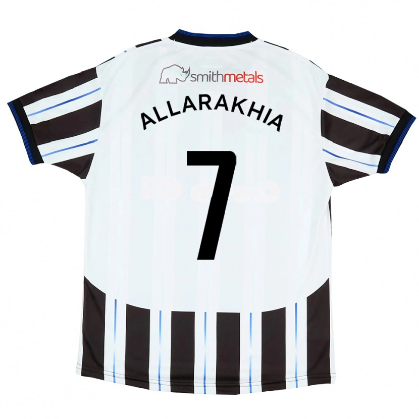 Danxen Damen Tarryn Allarakhia #7 Weiß Schwarz Auswärtstrikot Trikot 2025/26 T-Shirt