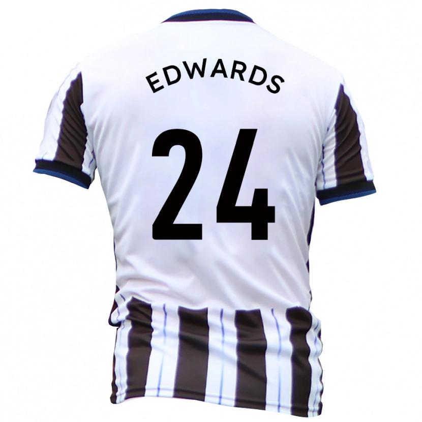 Danxen Damen Corey Edwards #24 Weiß Schwarz Auswärtstrikot Trikot 2025/26 T-Shirt