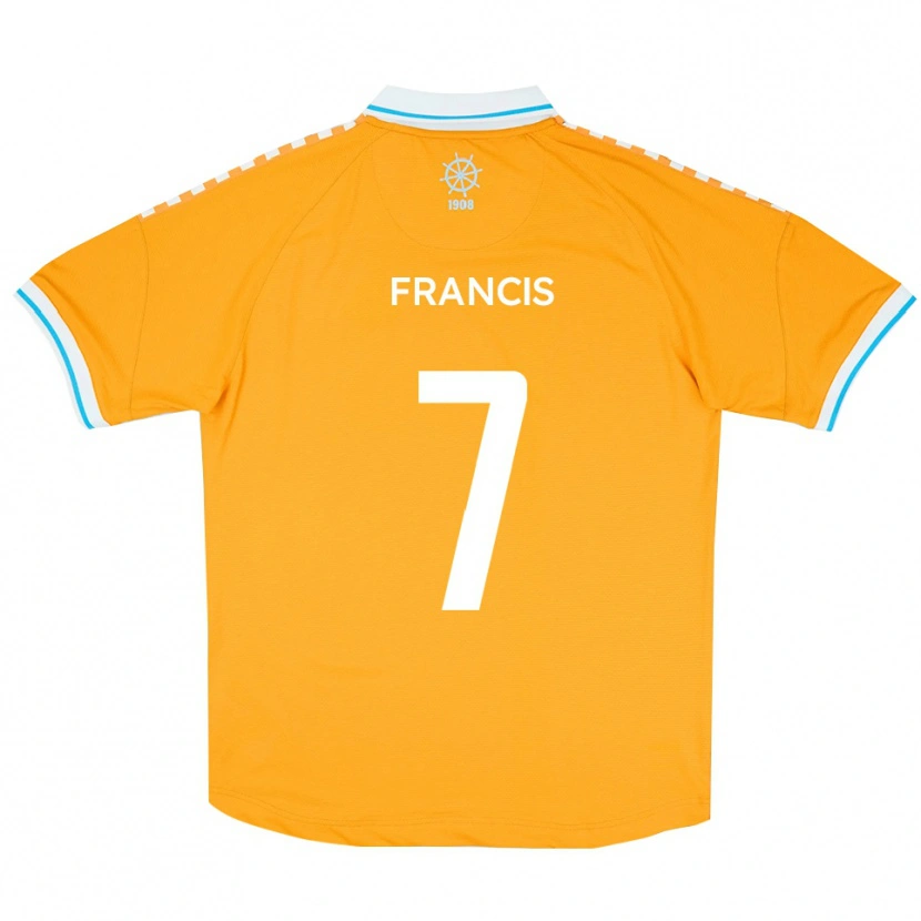 Danxen Damen Jermaine Francis #7 Gelb Blau Auswärtstrikot Trikot 2025/26 T-Shirt