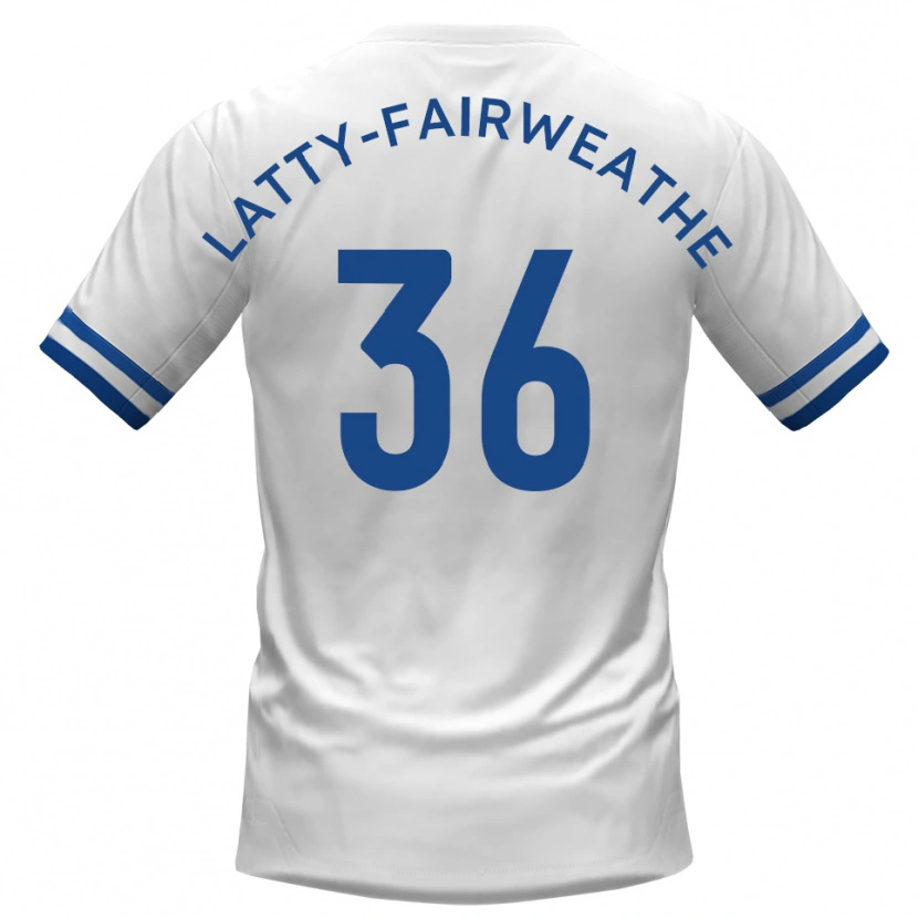 Danxen Damen Thierry Latty-Fairweather #36 Weiß Blau Auswärtstrikot Trikot 2025/26 T-Shirt