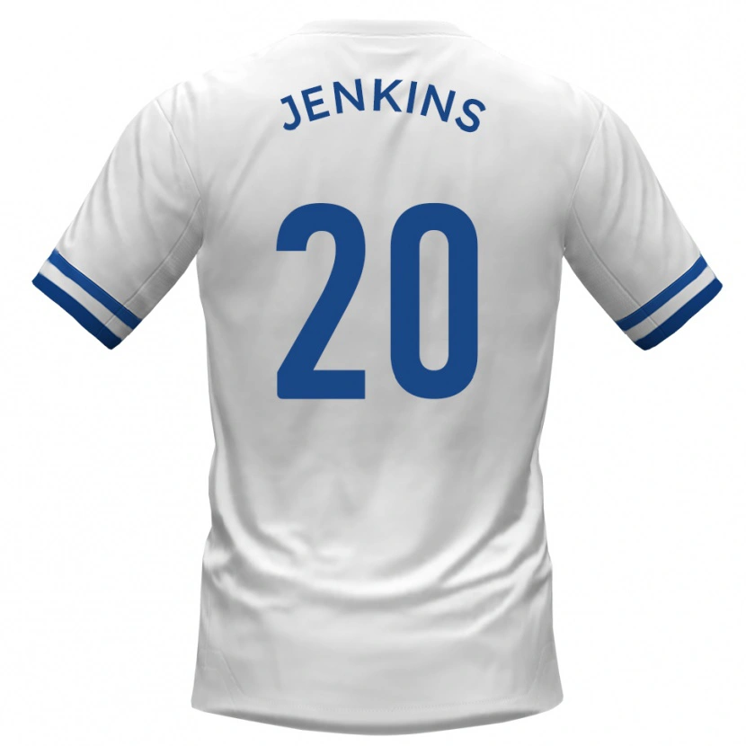 Danxen Damen Jack Jenkins #20 Weiß Blau Auswärtstrikot Trikot 2025/26 T-Shirt