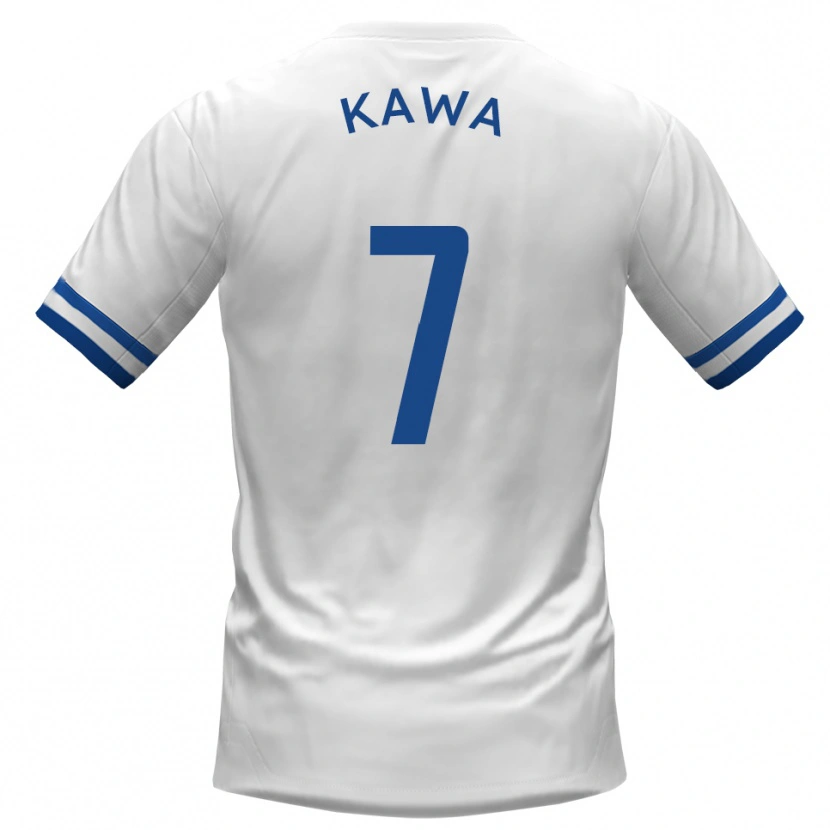 Danxen Damen David Kawa #7 Weiß Blau Auswärtstrikot Trikot 2025/26 T-Shirt
