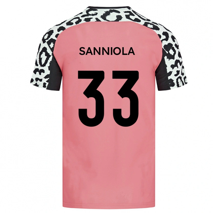 Danxen Damen Keon Sanniola #33 Pink Schwarz Auswärtstrikot Trikot 2025/26 T-Shirt