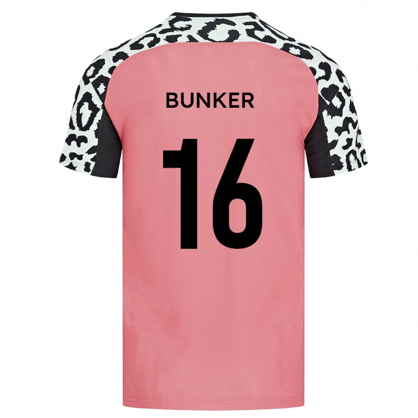 Danxen Damen Harvey Bunker #16 Pink Schwarz Auswärtstrikot Trikot 2025/26 T-Shirt