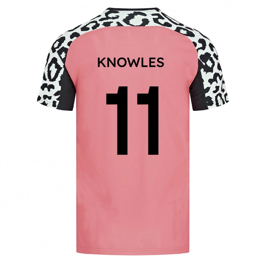 Danxen Damen Tom Knowles #11 Pink Schwarz Auswärtstrikot Trikot 2025/26 T-Shirt