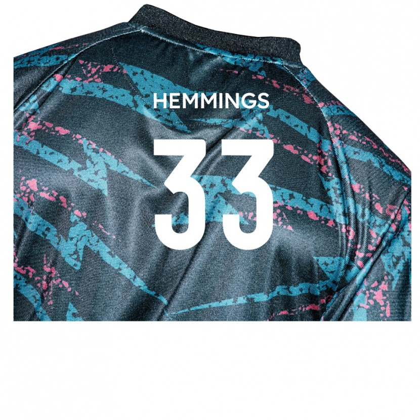 Danxen Damen Ashley Hemmings #33 Schwarz Marine Auswärtstrikot Trikot 2025/26 T-Shirt