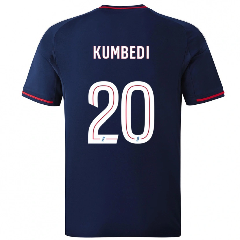 Danxen Damen Saël Kumbedi #20 Marine Rot Auswärtstrikot Trikot 2025/26 T-Shirt