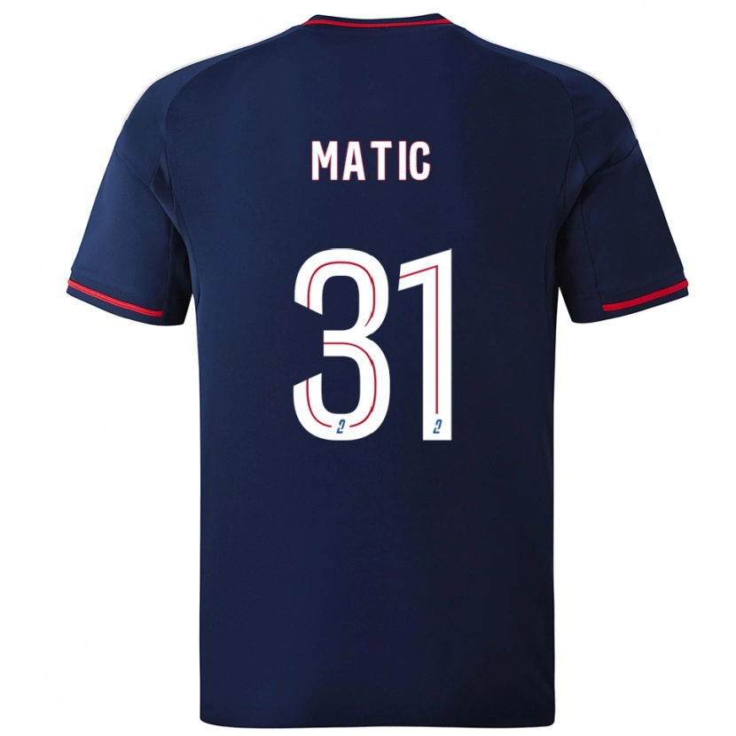 Danxen Damen Nemanja Matic #31 Marine Rot Auswärtstrikot Trikot 2025/26 T-Shirt