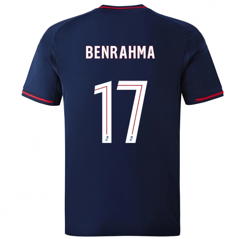 Danxen Damen Said Benrahma #17 Marine Rot Auswärtstrikot Trikot 2025/26 T-Shirt