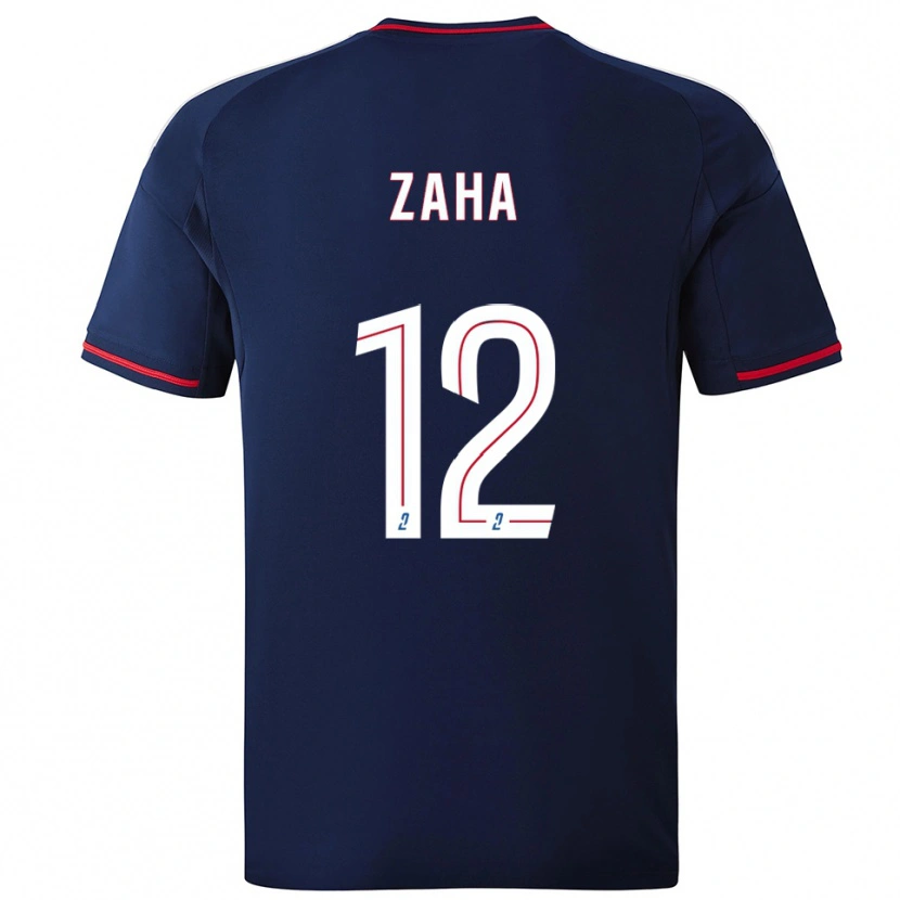 Danxen Damen Wilfried Zaha #12 Marine Rot Auswärtstrikot Trikot 2025/26 T-Shirt