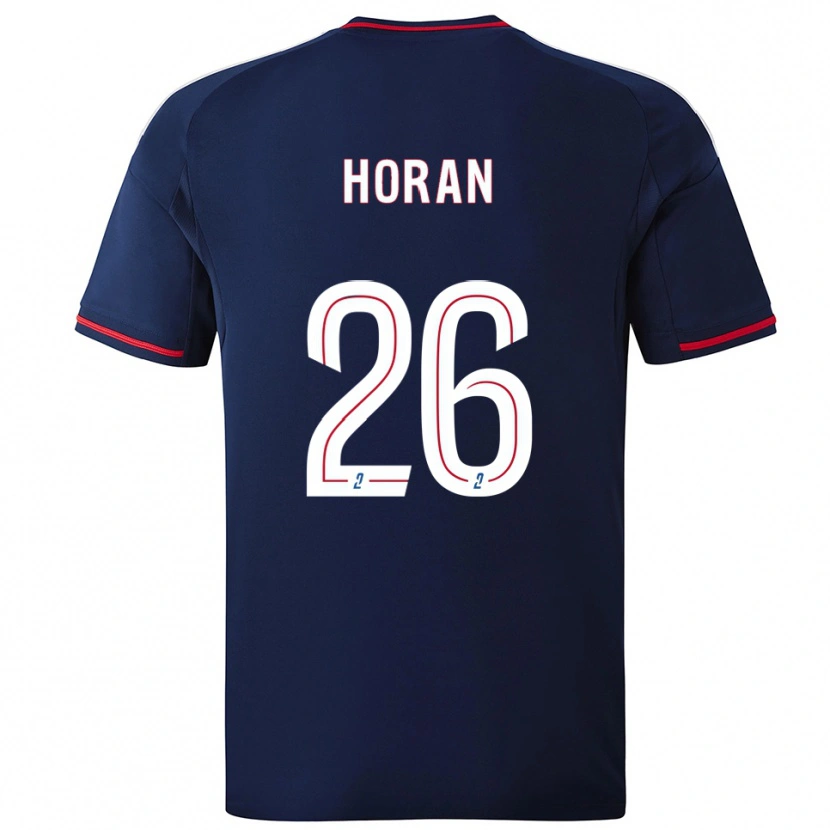 Danxen Damen Lindsey Horan #26 Marine Rot Auswärtstrikot Trikot 2025/26 T-Shirt
