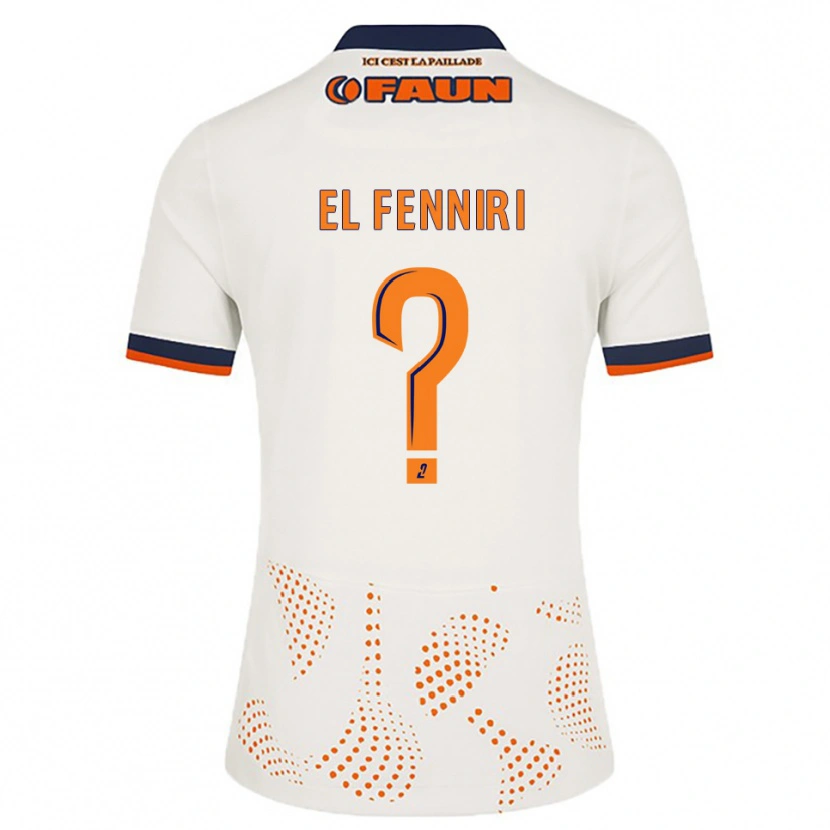 Danxen Damen Rayane El Fenniri #0 Weiß Orange Auswärtstrikot Trikot 2025/26 T-Shirt