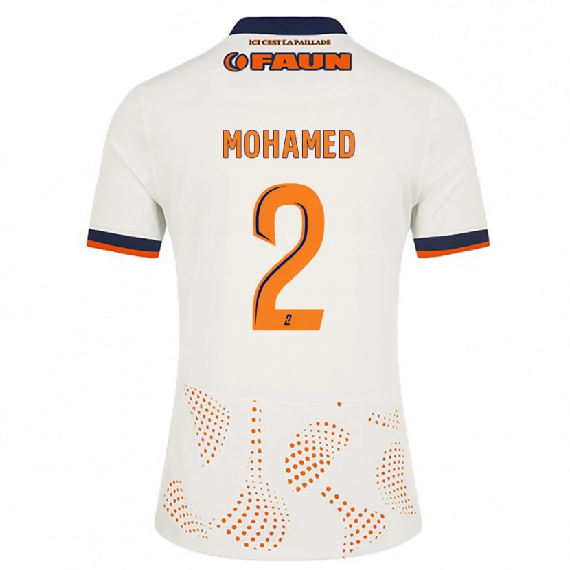 Danxen Damen Isyak Mohamed #2 Weiß Orange Auswärtstrikot Trikot 2025/26 T-Shirt
