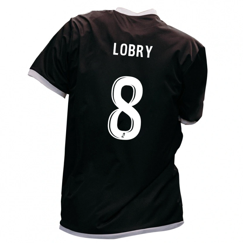 Danxen Damen Victor Lobry #8 Schwarz Gold Auswärtstrikot Trikot 2025/26 T-Shirt