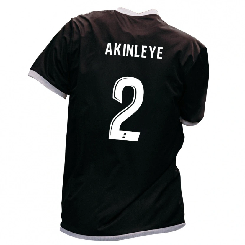 Danxen Damen Daniel Akinleye #2 Schwarz Gold Auswärtstrikot Trikot 2025/26 T-Shirt