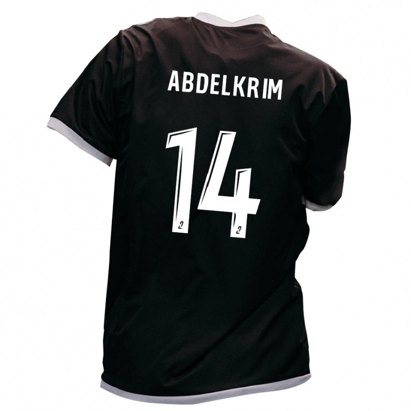 Danxen Damen Iliès Abdelkrim #14 Schwarz Gold Auswärtstrikot Trikot 2025/26 T-Shirt