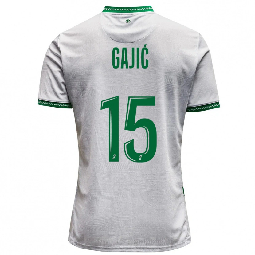 Danxen Damen Aleksandra Gajić #15 Weiß Grün Auswärtstrikot Trikot 2025/26 T-Shirt