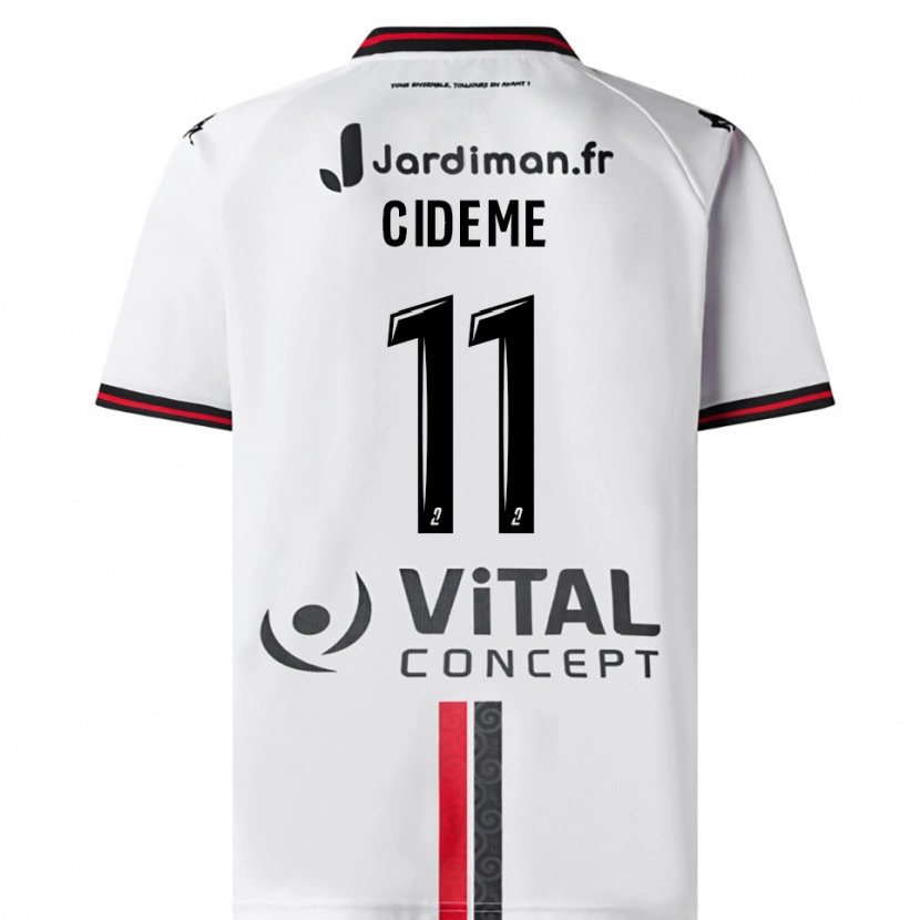 Danxen Damen Evan Cideme #11 Weiß Rot Auswärtstrikot Trikot 2025/26 T-Shirt