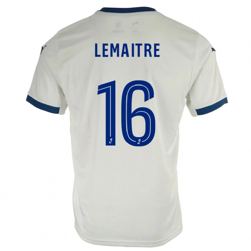 Danxen Damen Nicolas Lemaître #16 Weiß Blau Auswärtstrikot Trikot 2025/26 T-Shirt