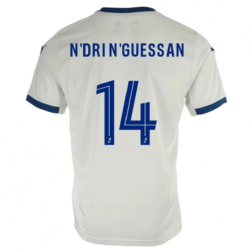 Danxen Damen Landry N'dri N'guessan #14 Weiß Blau Auswärtstrikot Trikot 2025/26 T-Shirt