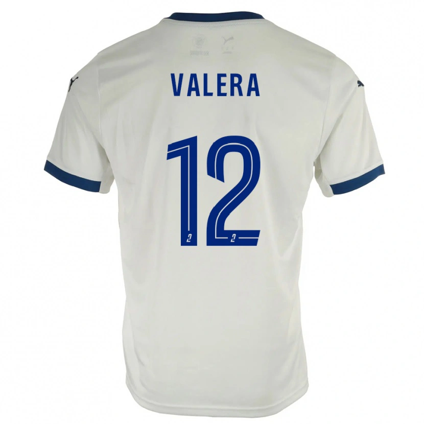 Danxen Damen Louis Valera #12 Weiß Blau Auswärtstrikot Trikot 2025/26 T-Shirt
