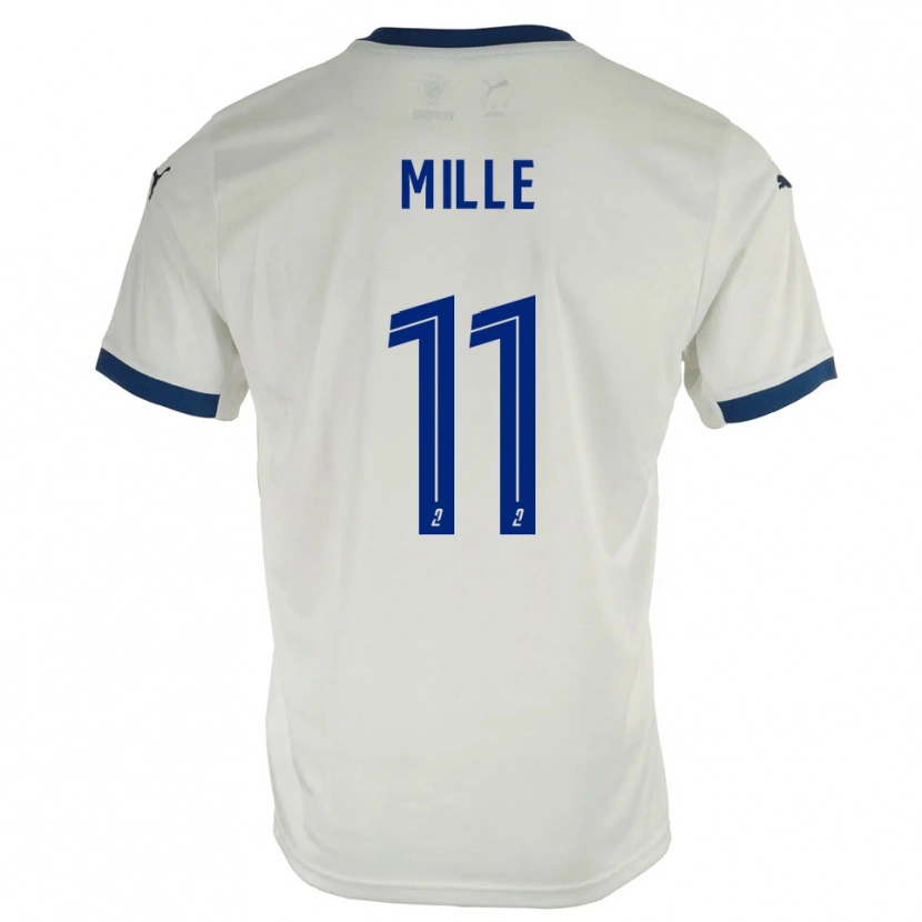 Danxen Damen Antoine Mille #11 Weiß Blau Auswärtstrikot Trikot 2025/26 T-Shirt
