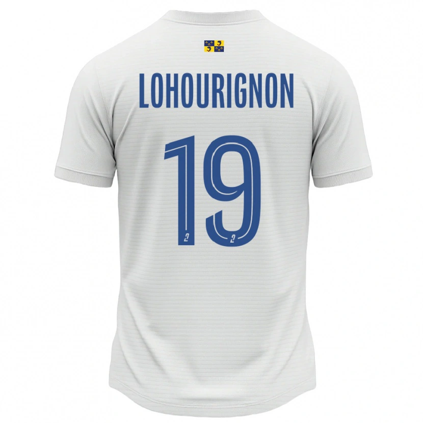 Danxen Damen Ndeye Lohourignon #19 Weiß Blau Auswärtstrikot Trikot 2025/26 T-Shirt